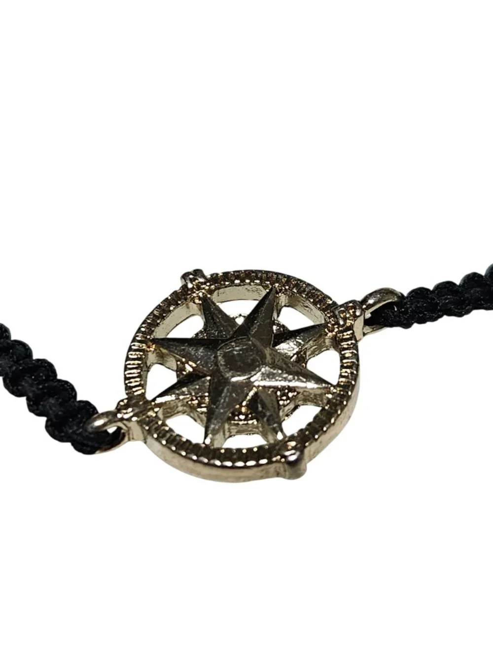 Pura Vida Compass Wanderlust Black Braided Rope Charm Bracelet Fashion Jewelry